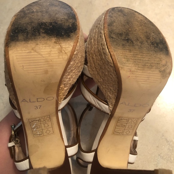 3/20$ Tribute Pump Inspired Aldo White Heals 37 - Picture 7 of 11